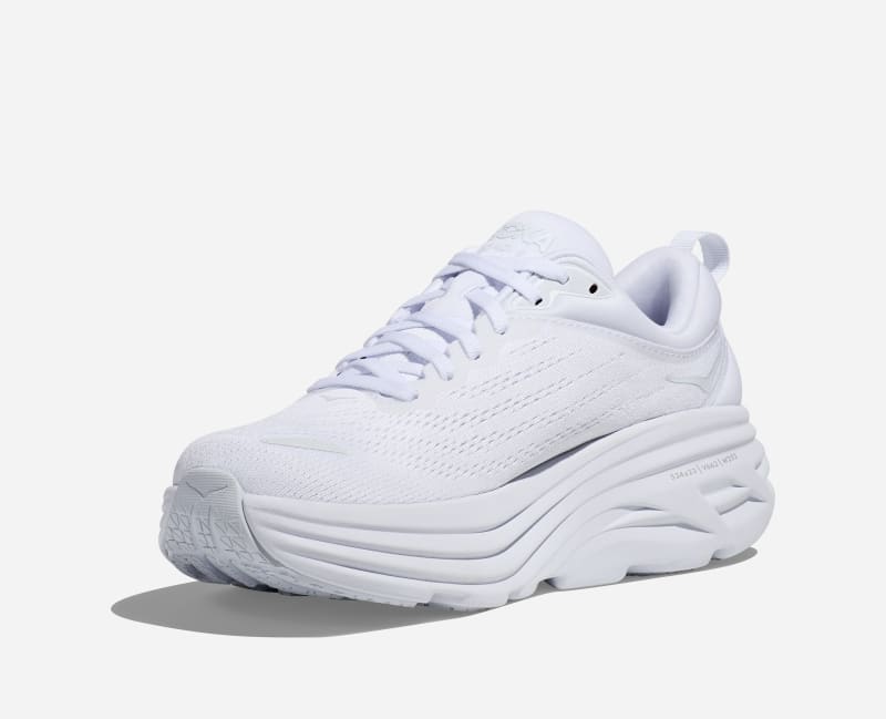 HOKA Bondi 8 Scarpe per Donna in White Taglia 38 Regolare | Shoes