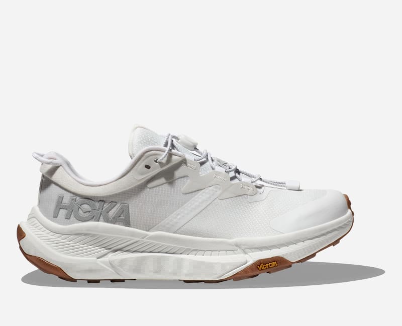 HOKA Women's Transport Hiking Hiking Shoes in White/White, Size 42 2/3