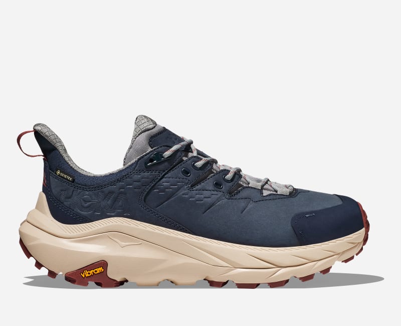 HOKA Kaha 2 Low GORE-TEX Hiking Shoes in Limestone/Shifting Sand, Size M3.5/ W4