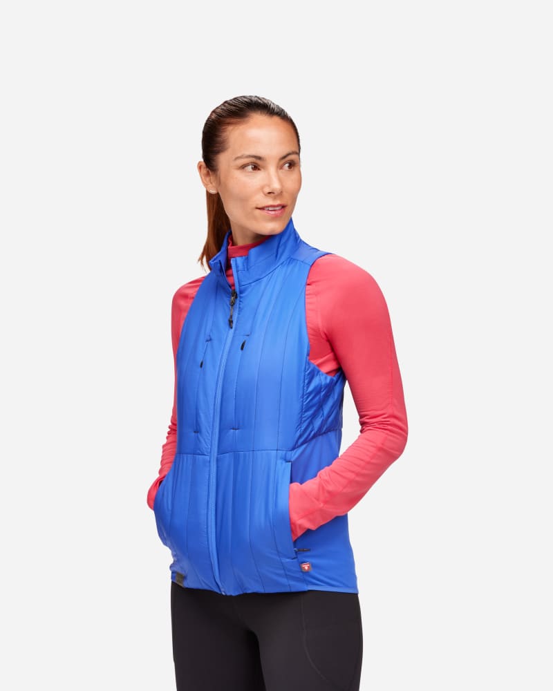HOKA Women's ColdSnap Vest Running Shoes in Dazzling Blue, Size Medium
