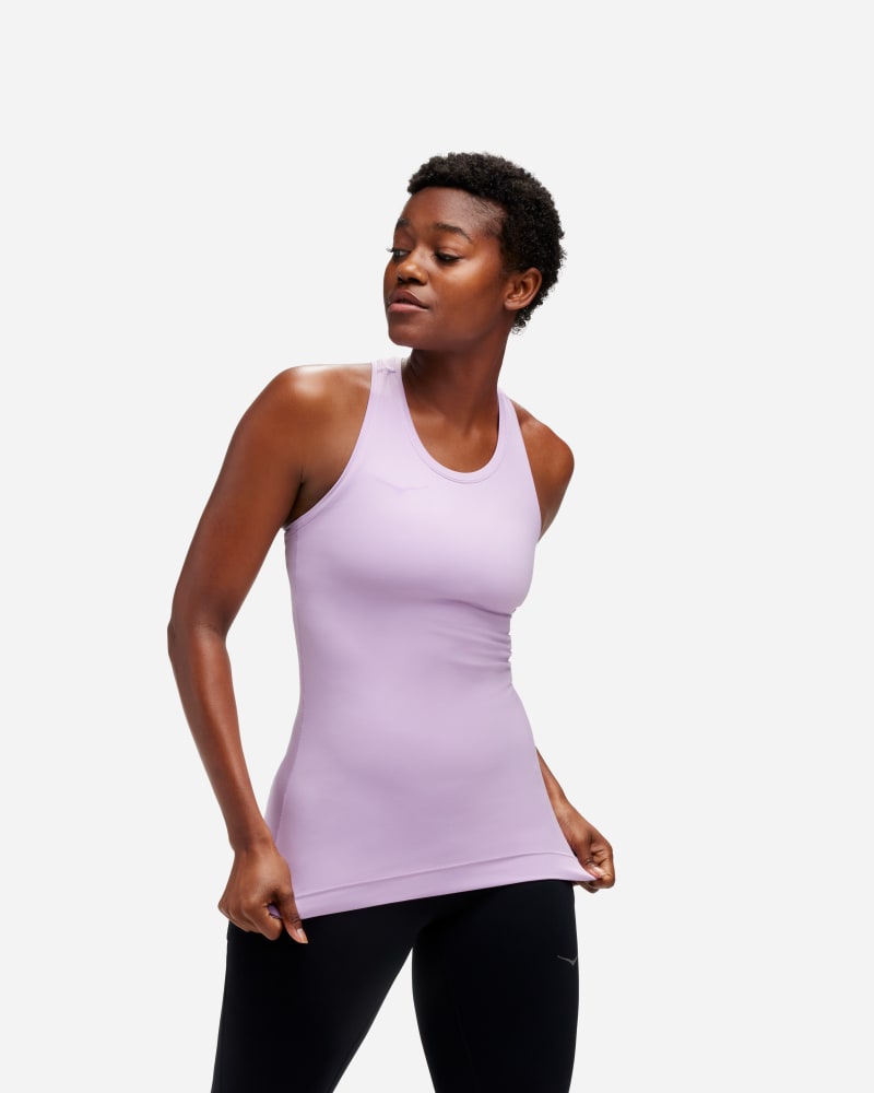 HOKA Women's Hupana Tank in Violet Bloom, Size Small