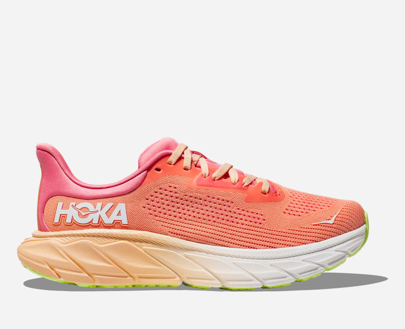 HOKA Arahi 7 Schuhe für Damen in Papaya/Coral Größe 36 2/3 | Straße