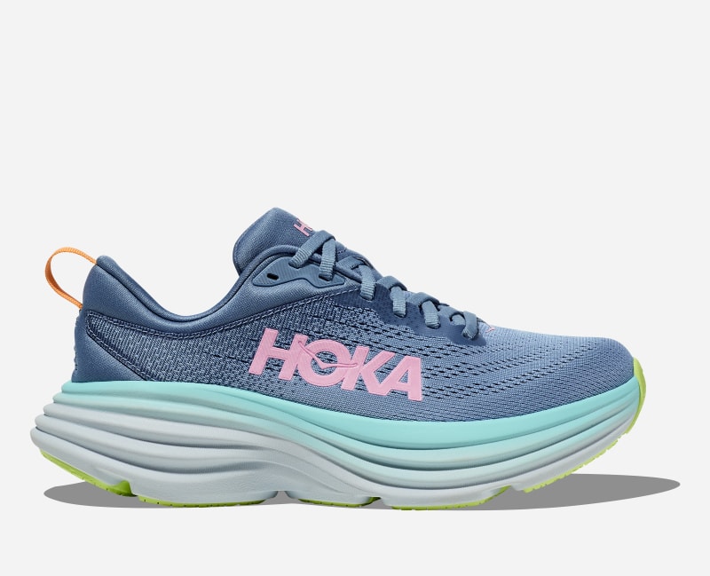 HOKA Women's Bondi 8 Road Running Shoes in Shadow/Dusk, Size 10.5