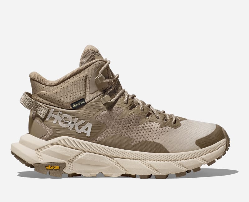 HOKA Men's Trail Code GORE-TEX Hiking Shoes in Dune/Eggnog, Size 7.5