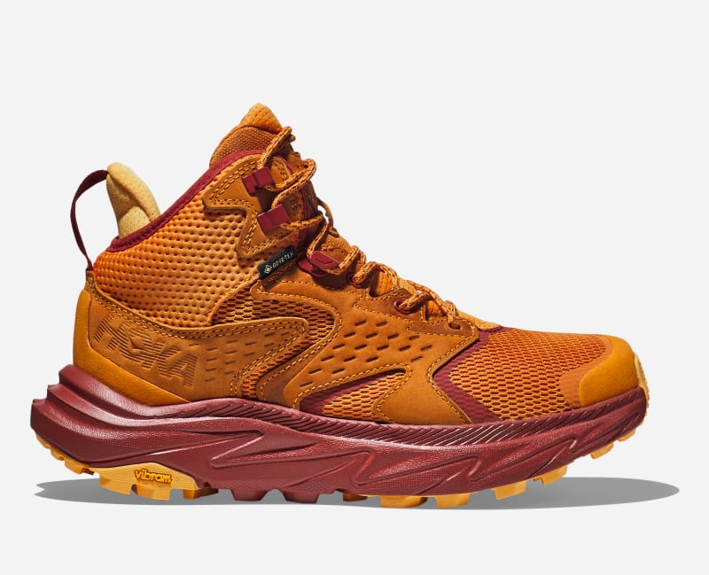 HOKA Men's Anacapa 2 Mid GORE-TEX Hiking Shoes in Amber Haze/Sherbet, Size 7.5