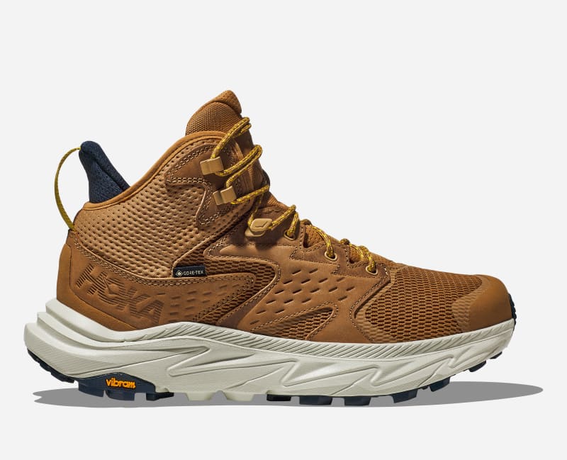 HOKA Anacapa 2 Mid GORE-TEX Chaussures pour Homme en Honey/Celadon Tint Taille 44 | Randonnée