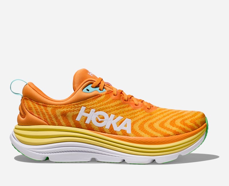 HOKA Gaviota 5 Chaussures en Solar Flare/Sherbet | Route - 1127929-SRSH