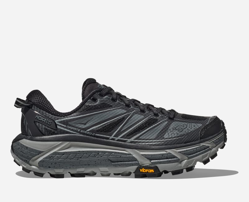 HOKA Mafate Speed 2 livsstilsko i farger svart/castlerock, størrelse: 38 2/3