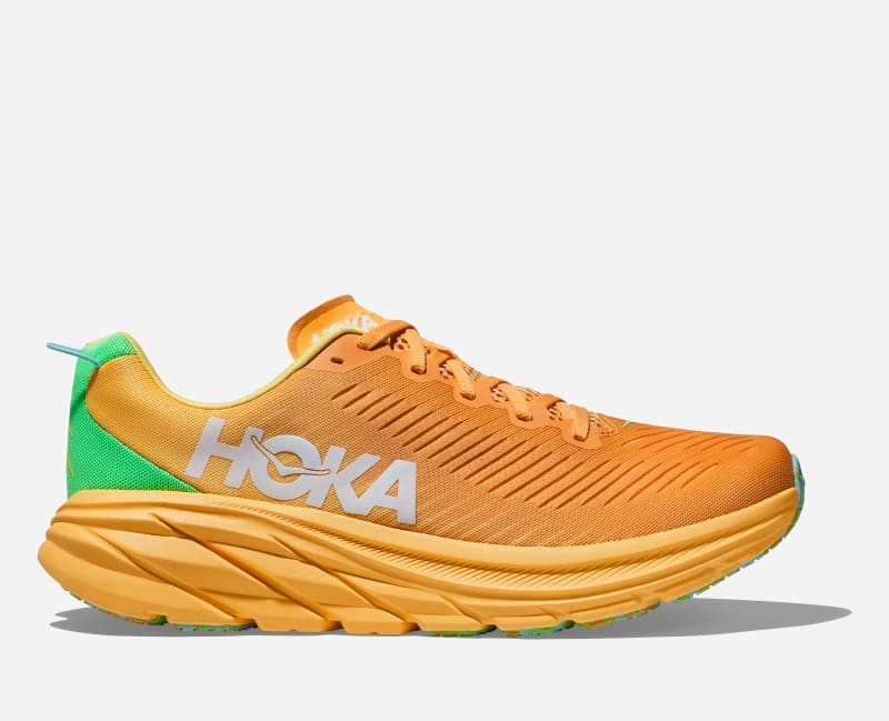 HOKA Men's Rincon 3 Running Shoes in Sherbet/Poppy - 1119395-SPY