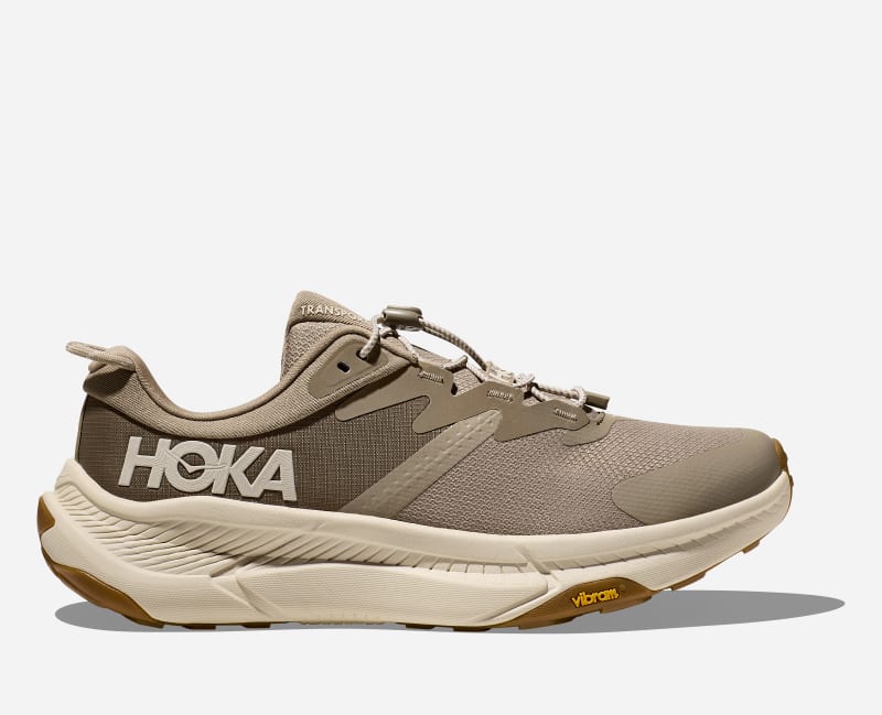 HOKA Men's Transport Hiking Hiking Shoes in Dune/Eggnog, Size 41 1/3
