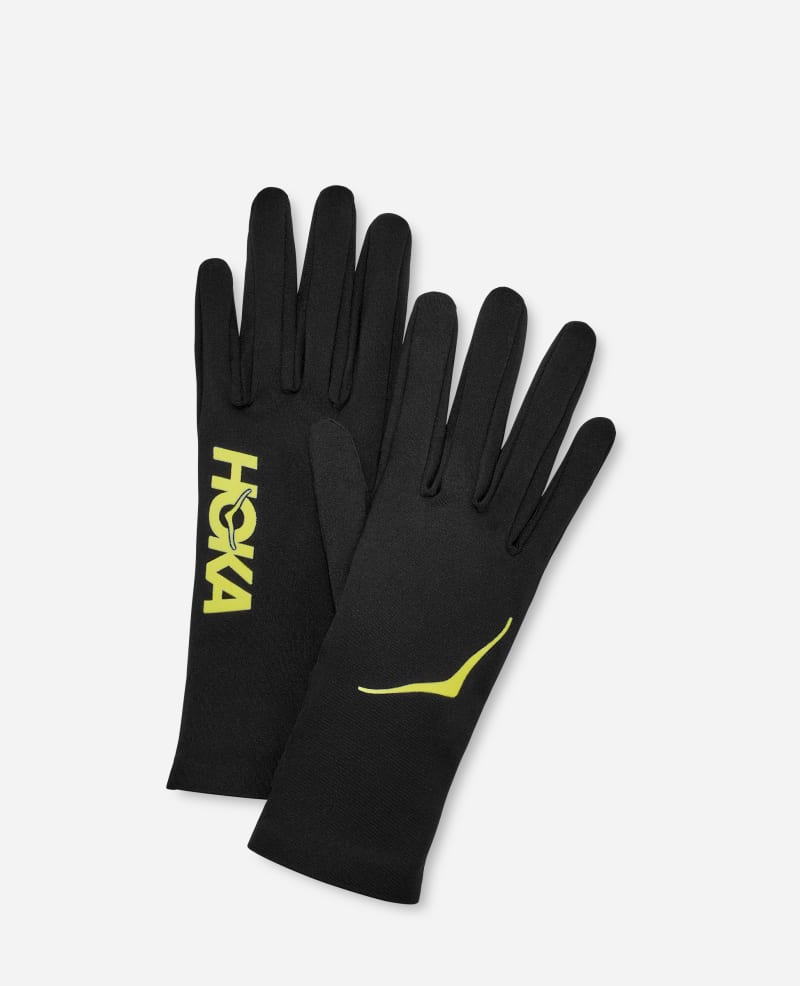 hoka gants de running airolite en black taille xl | gants