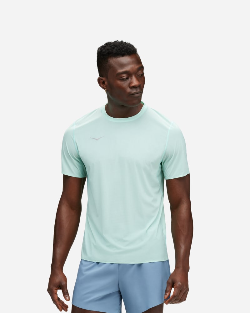 HOKA Airolite Run-top voor Heren in Cloudless, maat XS | Shirts Met Korte Mouwen
