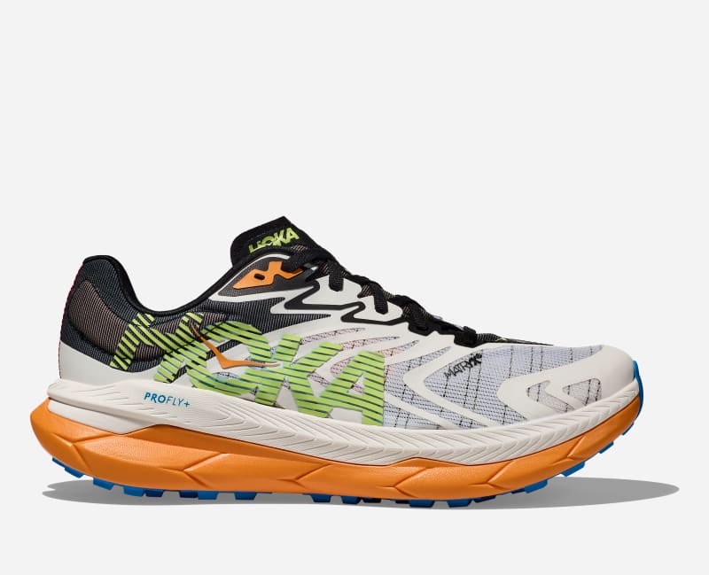HOKA Men's Tecton X 2 Shoes in White/Solar Flare - 1134516-WLR