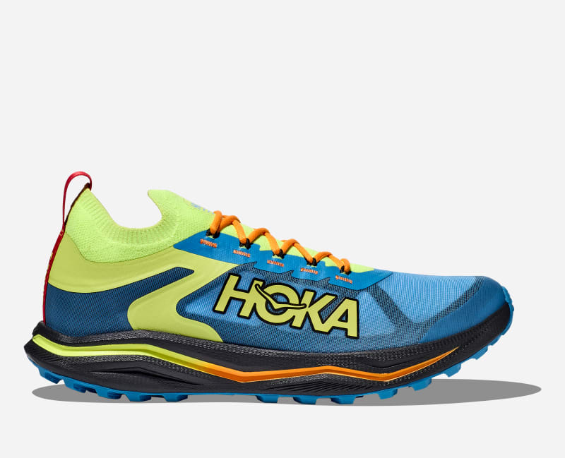 HOKA Zinal 2 Chaussures pour Homme en Diva Blue/Lettuce Taille 47 1/3 | Trail