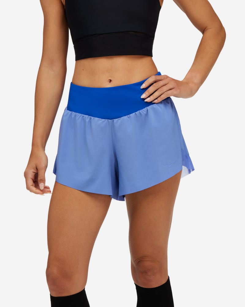 HOKA Glide Shorts, 10 cm für Damen in Cosmos Größe XL | Shorts