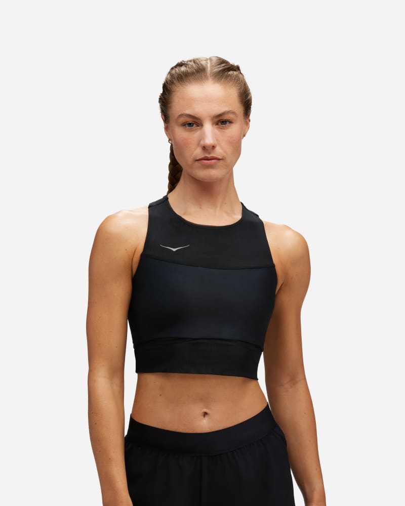 HOKA Women's Race Day Bra in Black, Size XL