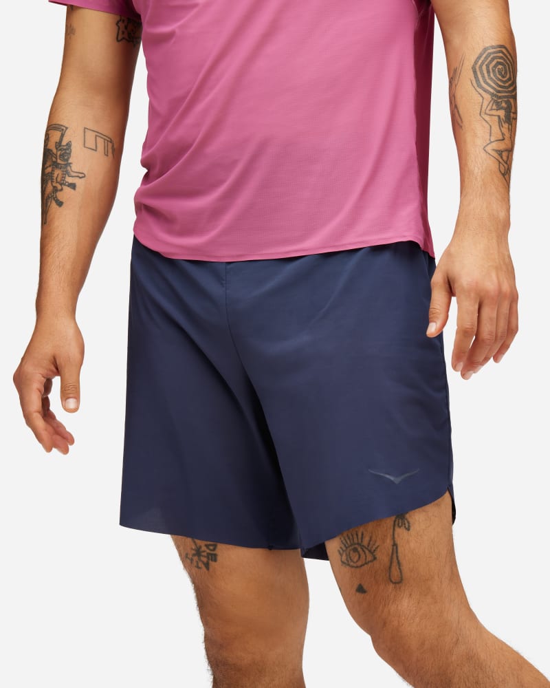 HOKA Men's Skyglide Trail Short in Outer Space, Size XL