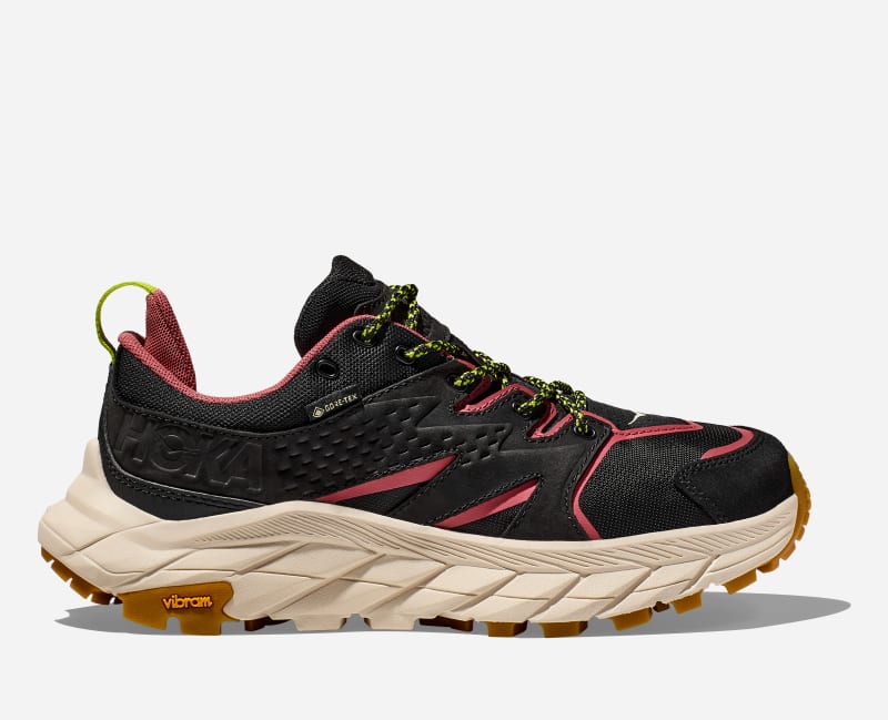 HOKA Anacapa Low GORE-TEX Hiking Shoes in Black/Clay, Size M4.5/ W5