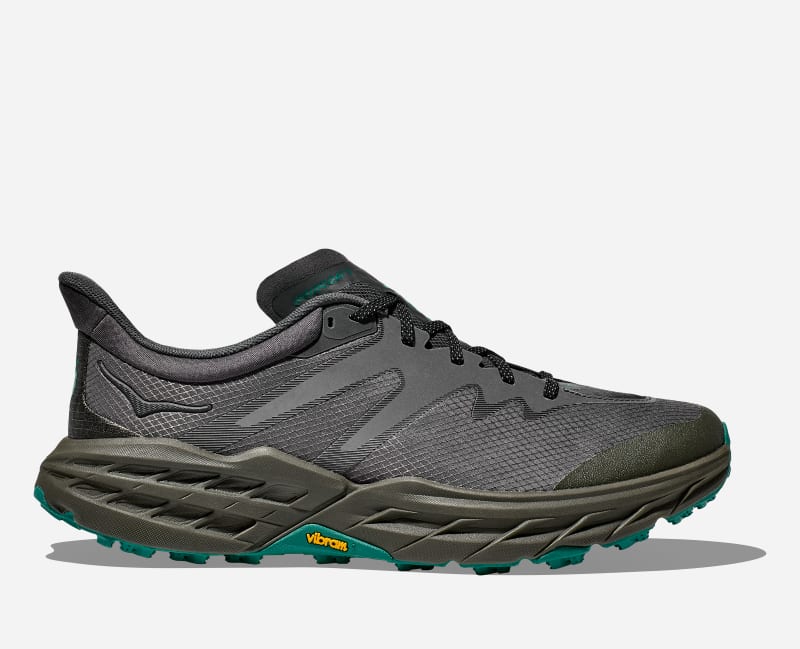HOKA Stealth/Tech Speedgoat 5 Shoes in Castlerock/Black - 1150917-CKBC
