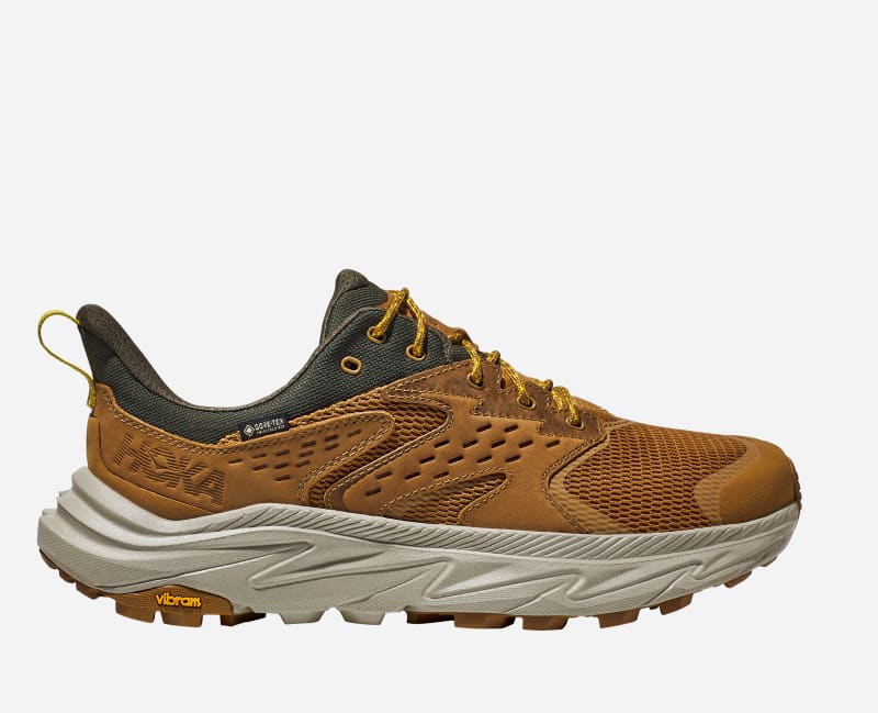 HOKA Men's Anacapa 2 Low GORE-TEX Hiking Shoes in Honey/Barley, Size 10