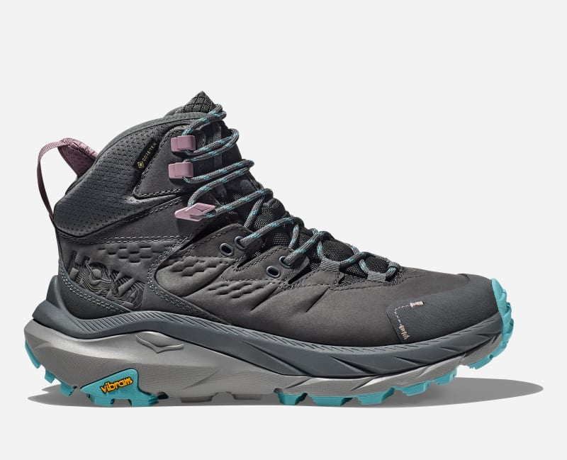 HOKA Women's Kaha 2 GORE-TEX Hiking Shoes in Castlerock/Coastal Shade, Size 4