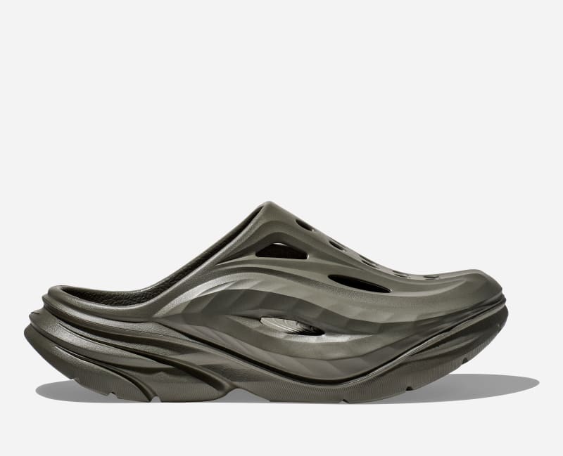 HOKA Women's Ora Mule Recovery Shoes in Slate/Slate, Size M12.5/ W13.5