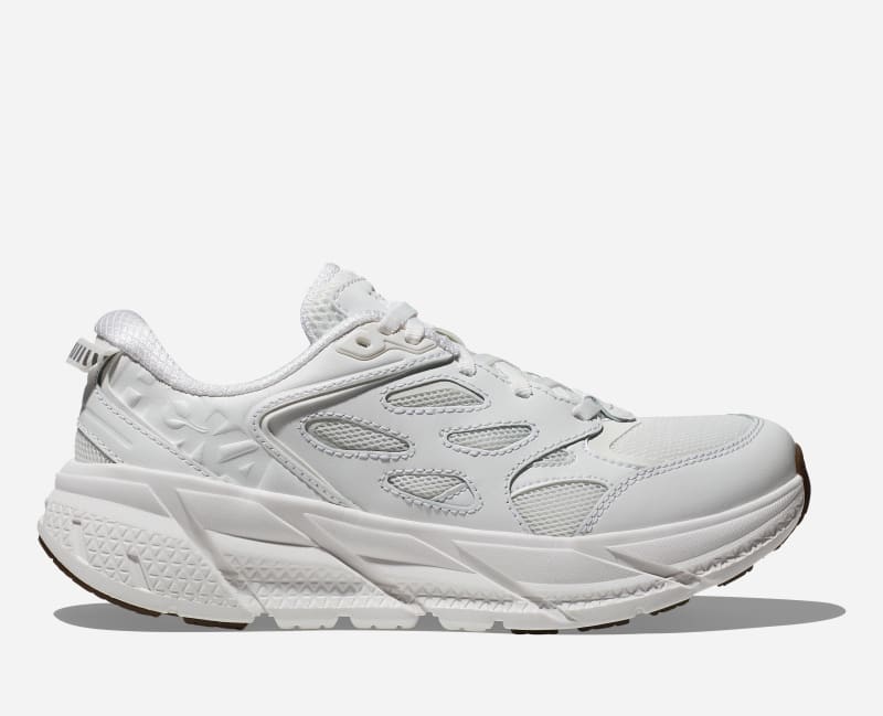 HOKA Clifton L Walking Shoes in White, Size 8