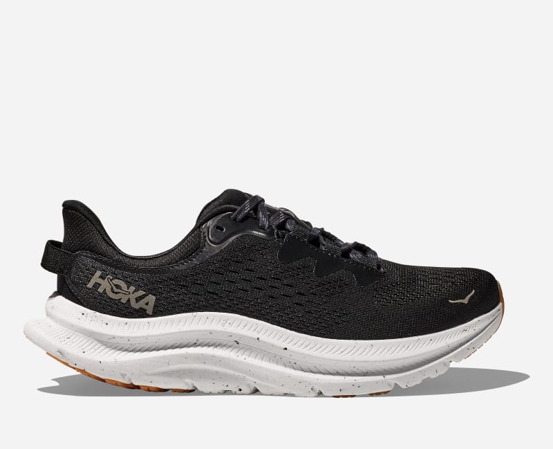 HOKA Women's Kawana 2 Shoes in Black/White, Size 37 1/3