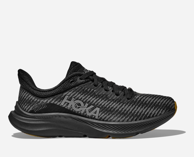 HOKA Men's Solimar Shoes in Black/Black, Size 46 2/3