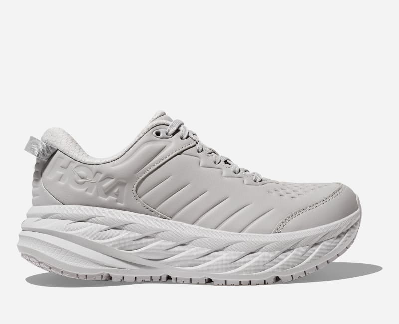 HOKA Women's Bondi Sr Shoes in Harbor Mist/Lunar Rock, Size 40 W