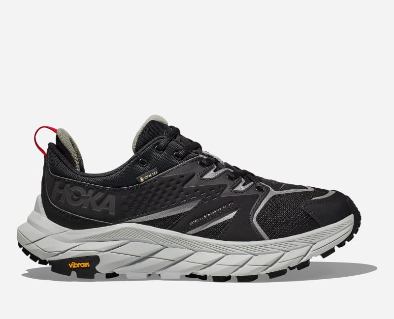 HOKA Anacapa Low GORE-TEX WTAPS Lifestyle Shoes in Jet Black/Glacier Grey, Size M3/ W3.5