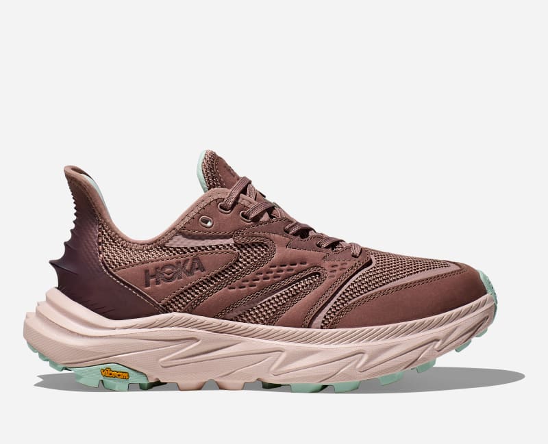 HOKA Women's Anacapa 2 Freedom Hiking Hiking Shoes in Quartzite/Cosmic Pearl, Size 40 2/3