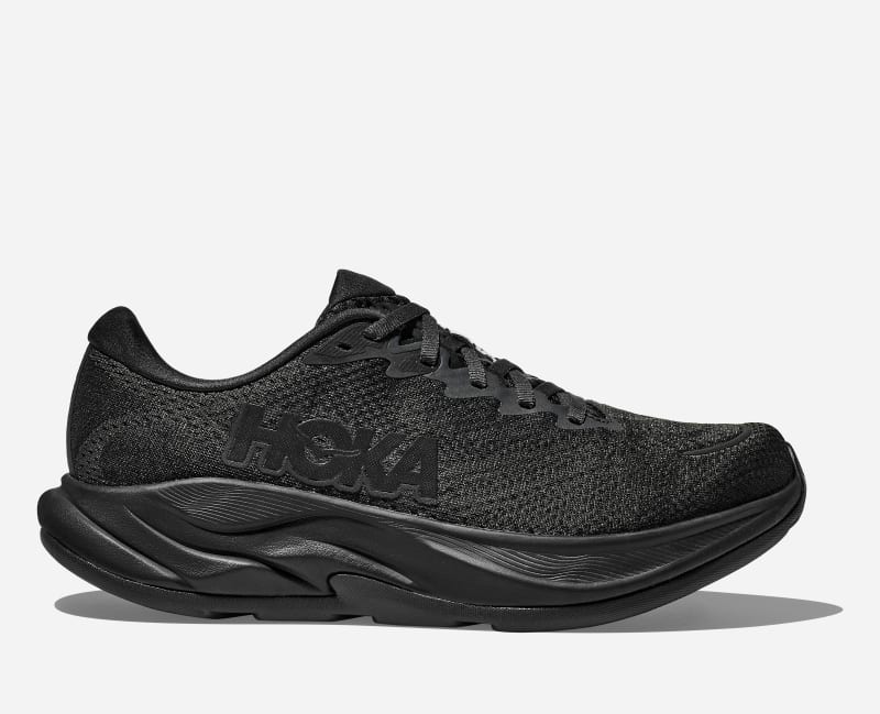 HOKA Women's Rincon 4 Road Running Shoes in Black, Size 4