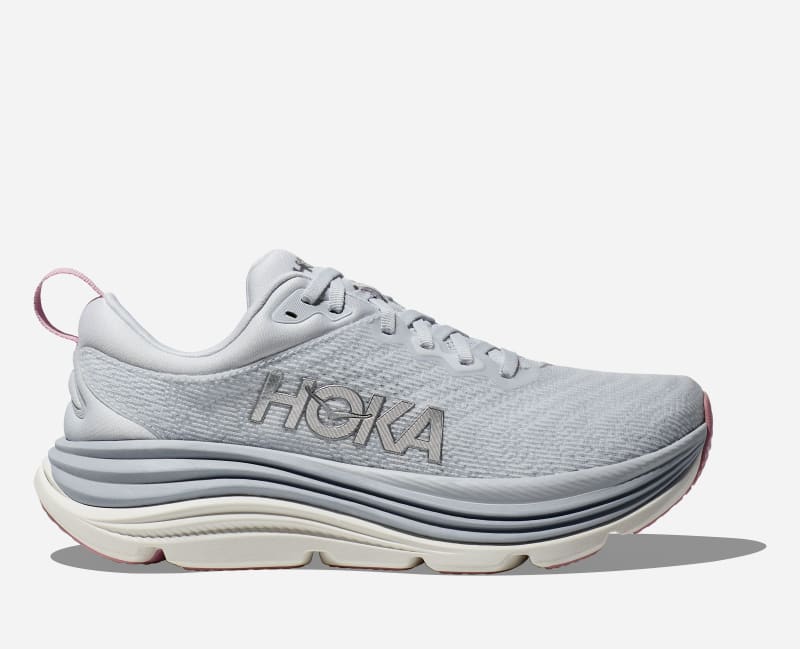 HOKA Gaviota 5 stabilitet sko i farger sea ice/rosa twilight, størrelse: 40