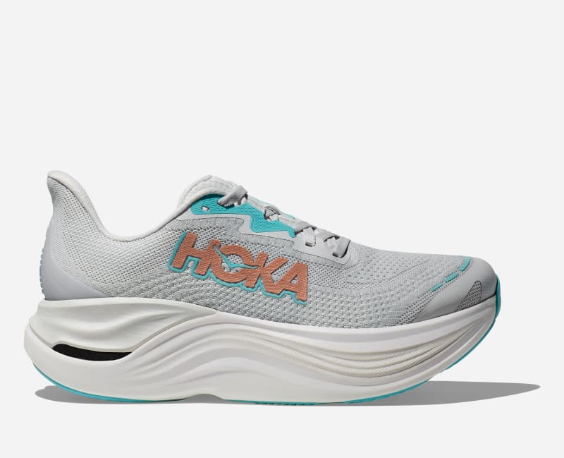 HOKA Skyward X Schuhe für Damen in Cosmic Grey/Rose Gold Größe 45 1/3 | Straße