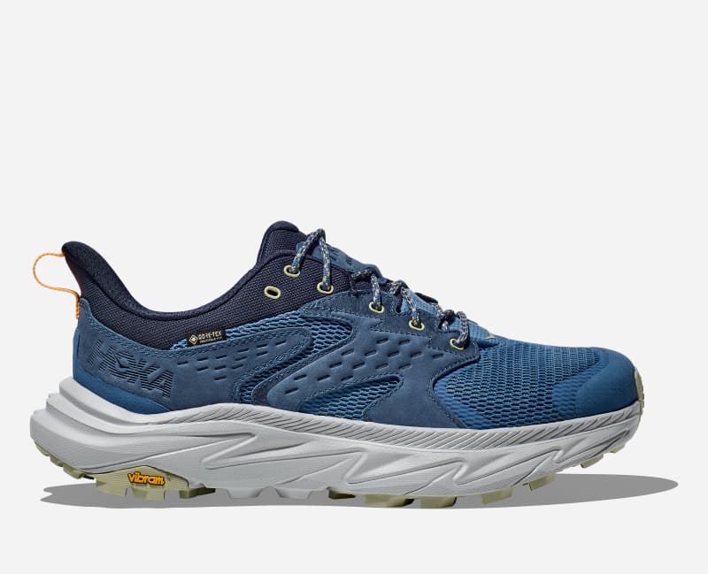 HOKA Men's Anacapa 2 Low GORE-TEX Hiking Shoes in Foggy Night/Stardust, Size 14.5