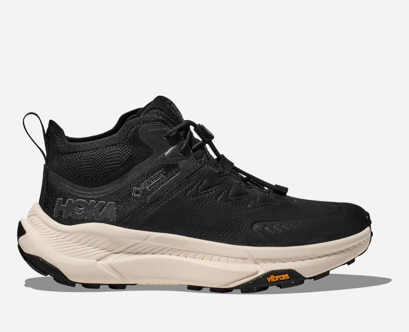 HOKA Transport Chukka GORE-TEX Chaussures pour Femme en Black/Alabaster Taille 38 2/3 | Randonnée