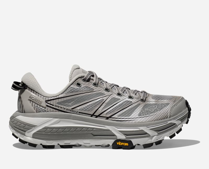 HOKA Mafate Speed 2 Lifestyle Shoes in Stellar Grey/Galactic Grey, Size 11.5