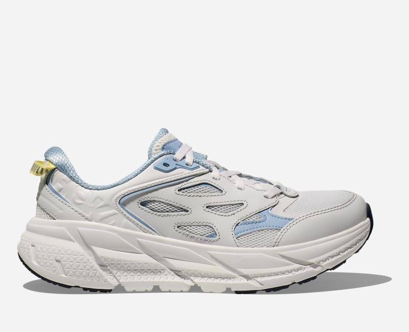 HOKA Clifton L Walking Shoes in Cosmic Grey/Varsity Navy, Size 13.5