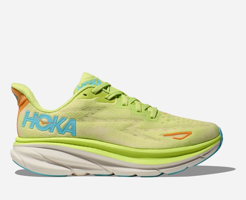 HOKA Clifton 9 Schoenen voor Dames in Lettuce, maat 36 Breed | Road