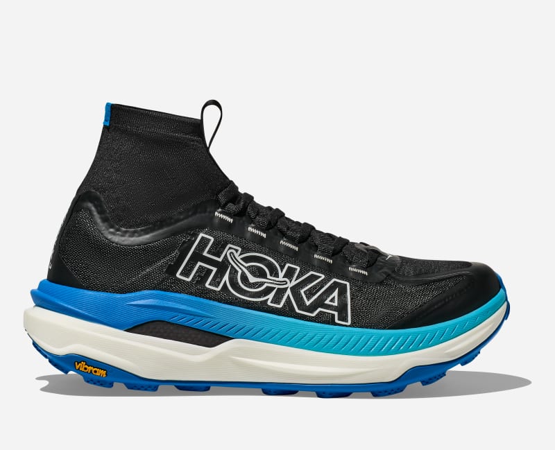 Tecton X 3 Trail Running Shoes in Black/HOKA Women's Blue, Size 42