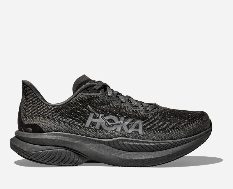 HOKA Men's Mach 6 Road Running Shoes in Black - 1164032-BBLC