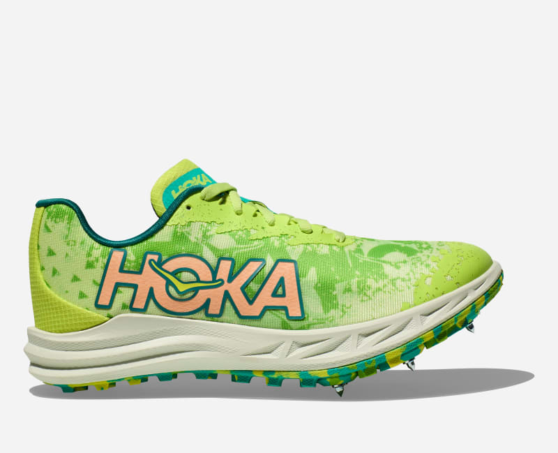 HOKA Crescendo XC Schuhe in Lettuce/Electric Lime Größe M43 1/3/ W44 | Wettkampf