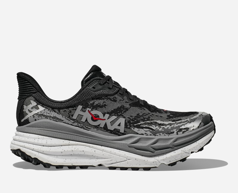 HOKA Stinson 7 Chaussures pour Homme en Black/Outer Orbit Taille 42 2/3 | Trail