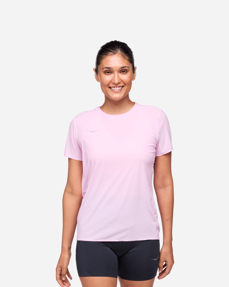 HOKA Women's Airolite Run Top in Pink Twilight, Size XS