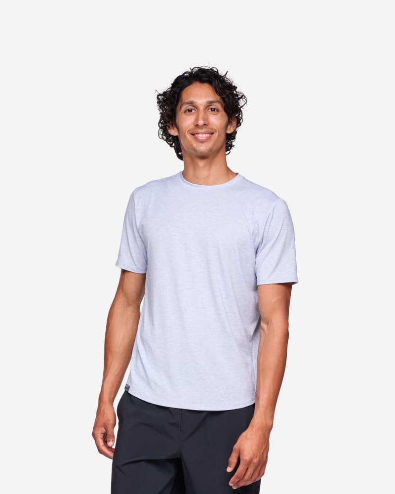 HOKA Men's Essential T-Shirt in Gull Htr, Size Small