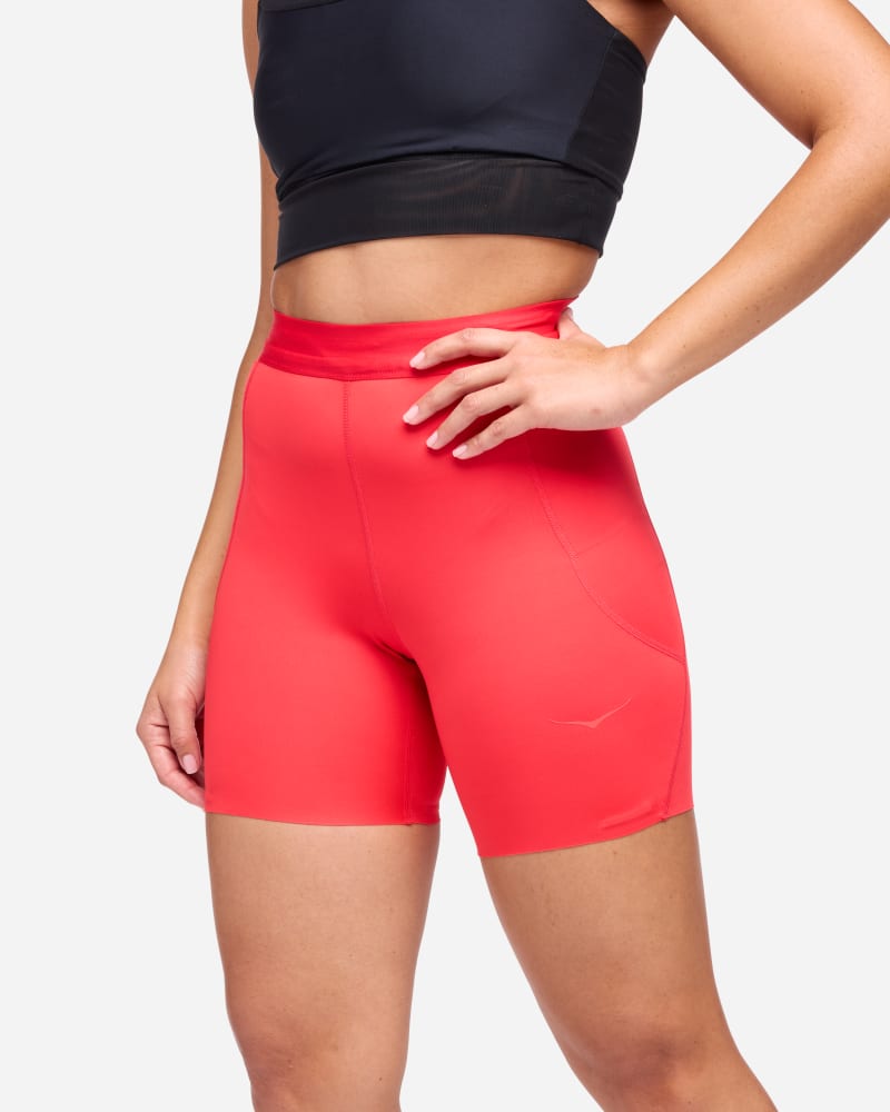 HOKA Novafly Strick-Shorts, 15 cm für Damen in Cerise Größe M | Shorts