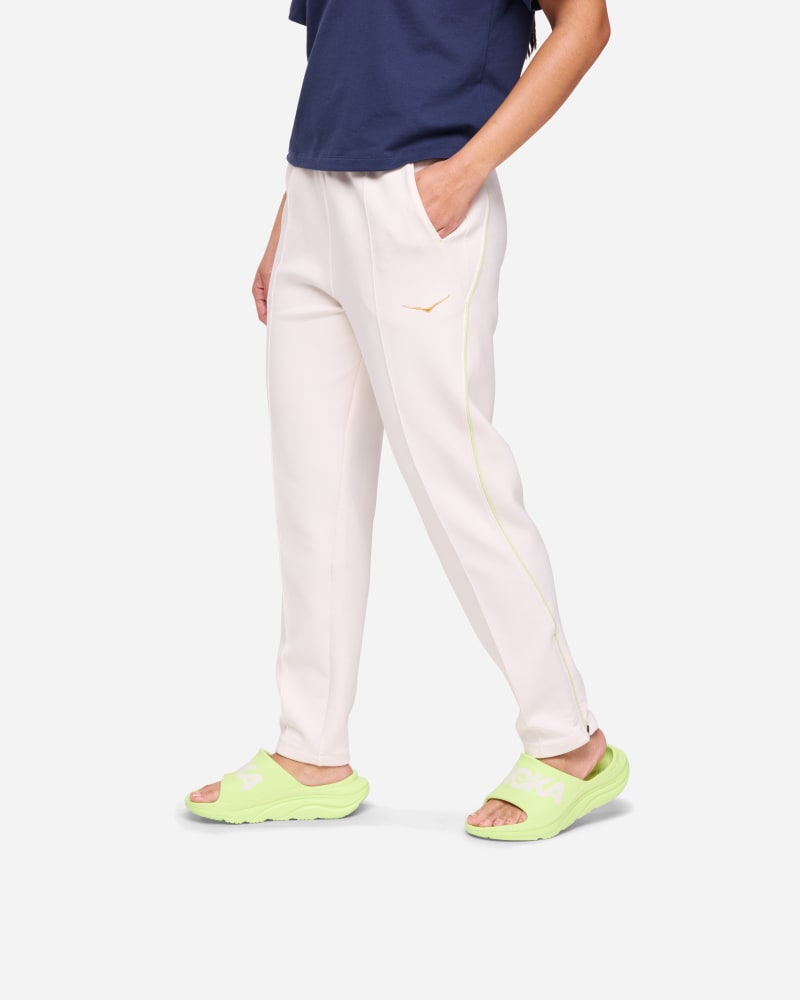 HOKA Women's Kaitoro Knit Pant in Alabaster, Size Medium