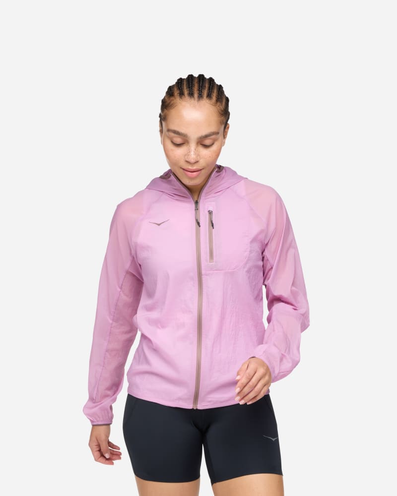HOKA Women's Skyflow Jacket in Pink Twilight, Size XS