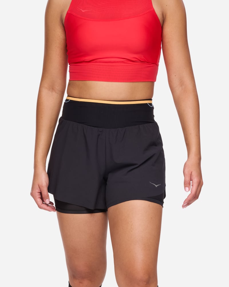 HOKA Skyglide Trail-Shorts für Damen in Black Größe M | Shorts